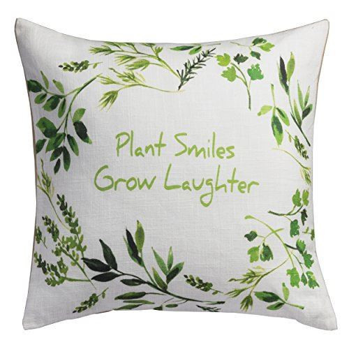PRINZ Potting Shed Plant Smiles… Herb Pillow, 14 x 14