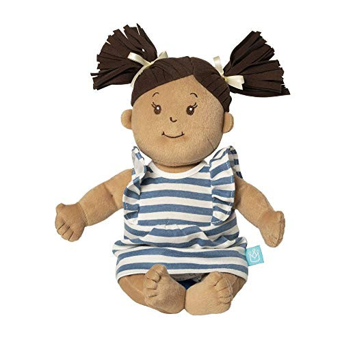 Manhattan Toy Baby Stella Beige with Brown Hair 15" Soft First Doll