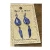 Acrylic Indian Feather Blue Earring