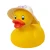 Schylling Large Rubber Ducky with a straw Hat