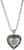 Always in My Heart Memorial Urn Locket-Filigree Pewter Tone, Silver
