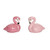 Beachcombers Flamingo 2-Piece Ceramic Salt & Pepper Shaker Set 3.25"