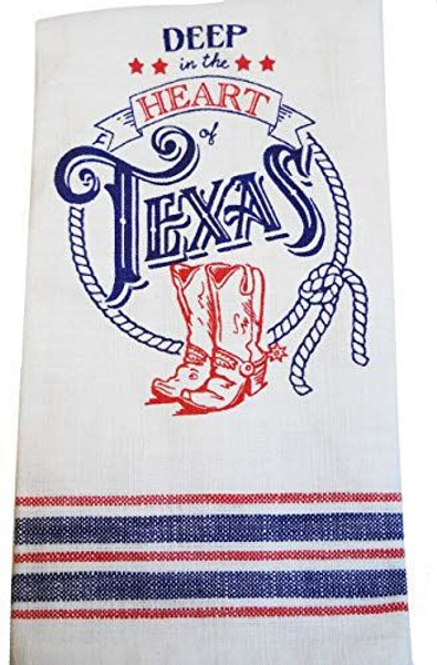 Kay Dee Designs Texas Pride Tea Kitchen Towel, 18" x 28",