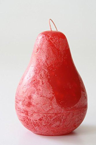 Vance Kitira Pear Candle - Cranberry Red