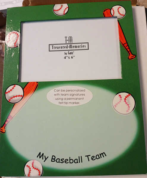 Treasured Memories Baseball Photo Frame