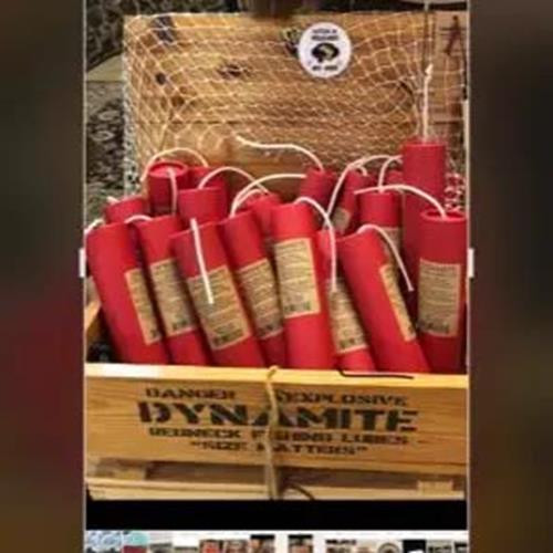 Dynamite Gag Gift with a Great Product Inside-Hot sauce or popcorn
