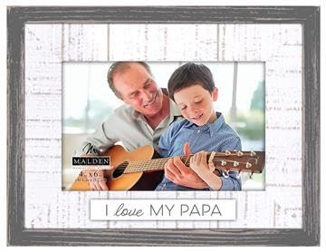 Malden 4X6 I LOVE MY PAPA RUSTIC FRAME