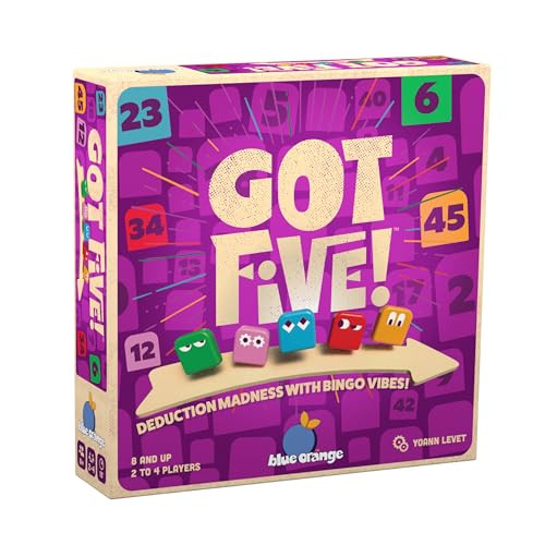 blue orange Got Five! Number Puzzle Strategy Game | Hidden Numbers Logic and Deduction Game