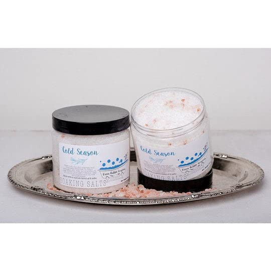 Green Bubble Gorgeous -Cold Season Bath Salts, 16 Ounce