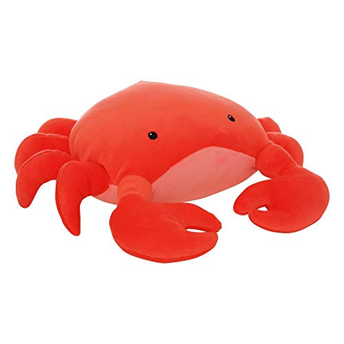Manhattan Toy Crabby Abby Velveteen Sea Life Toy Crab Stuffed Animal, 12"