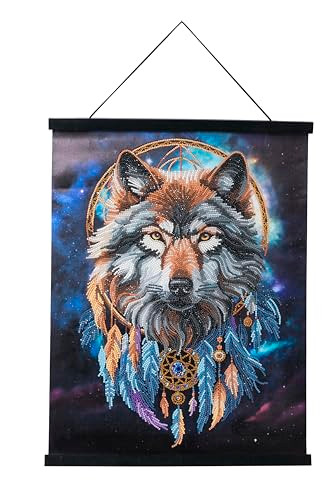 CRYSTAL ART Enchanted Wolf 40 * 50cm Scroll Kit Craft Buddy