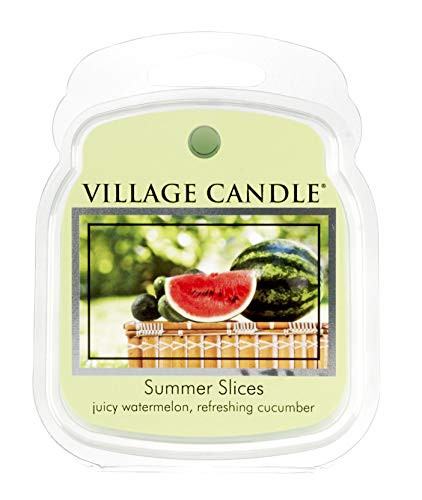 Village Candle Summer Slices Wax Melts Flameless Fragrance, 2.2 Oz, Traditions Collection, Pink