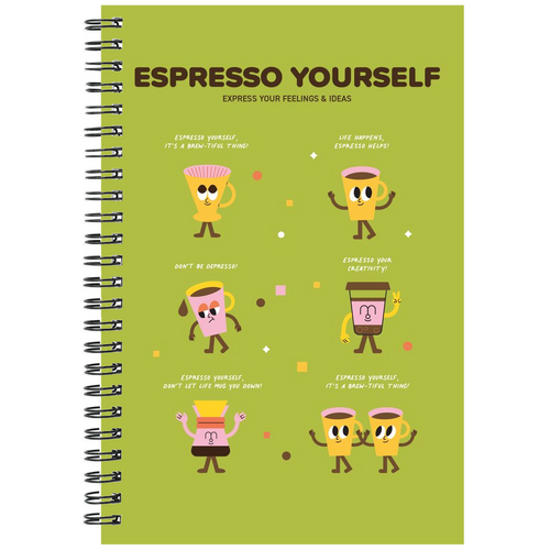 Notebooks - Espresso Yourself (Green) Notebooks - Espresso Yourself (Green)