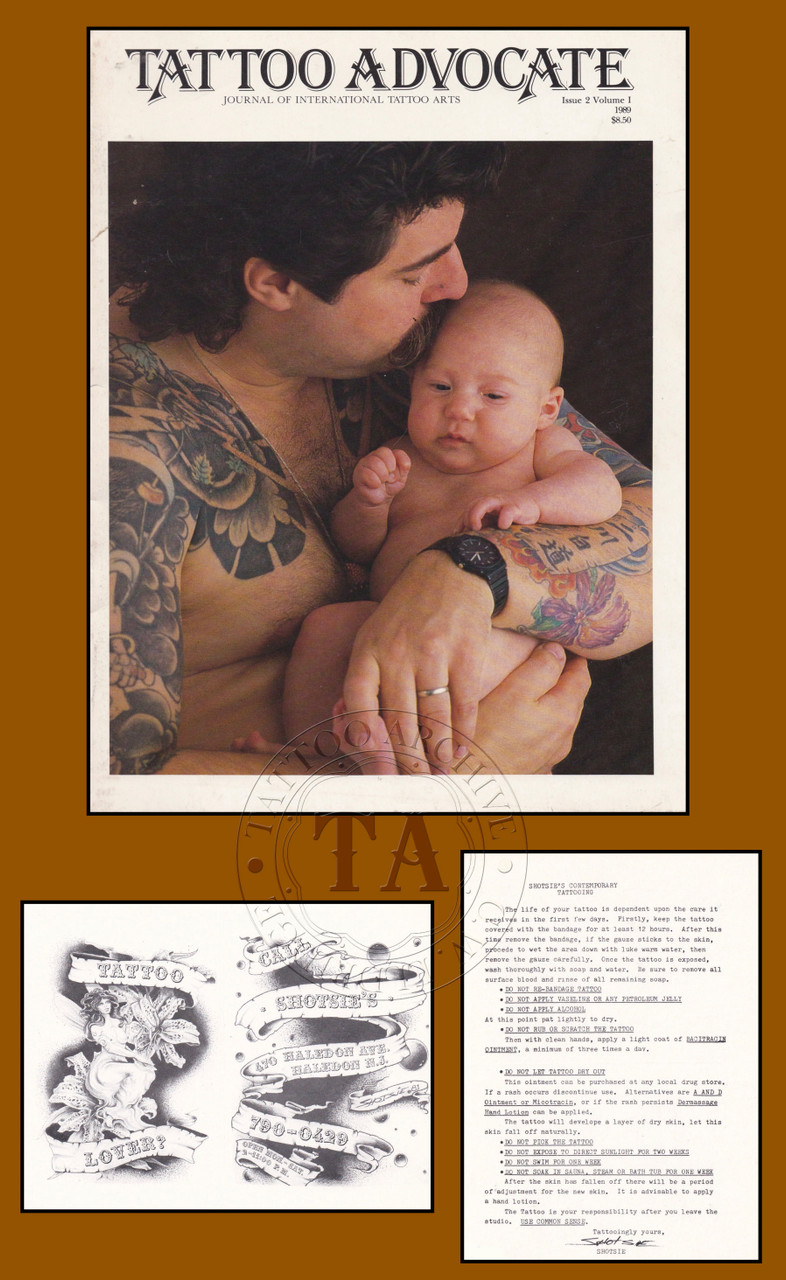 TATTOO ADVOCATE issue2 1989年 Original Copy of Tattoo Advocate and Shotsie Gorman Business Card