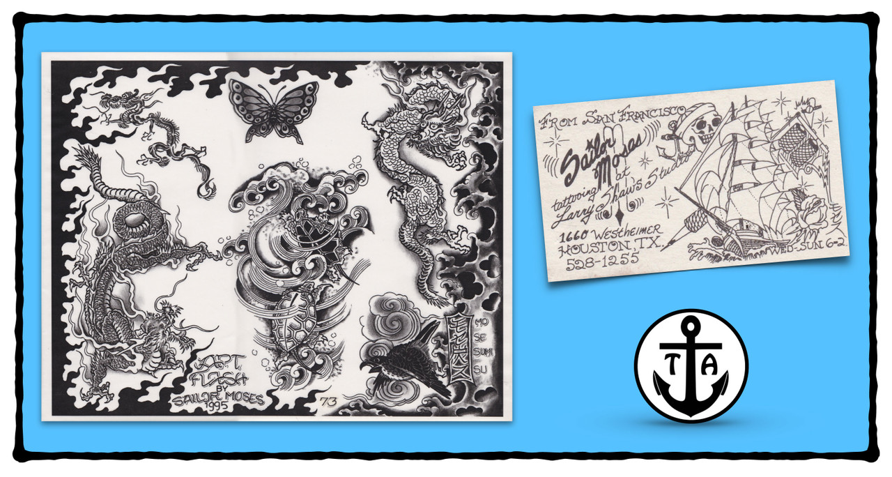 Beach & Sea Dear Stella - You're A Catch / Sailor Tattoos /  STELLA-DMB2140-CREAM I I I Bay Quilts