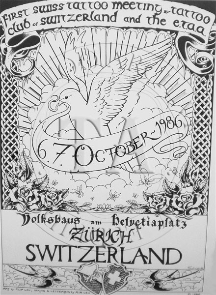 1986 Swiss Convention Poster - Tattoo Archive