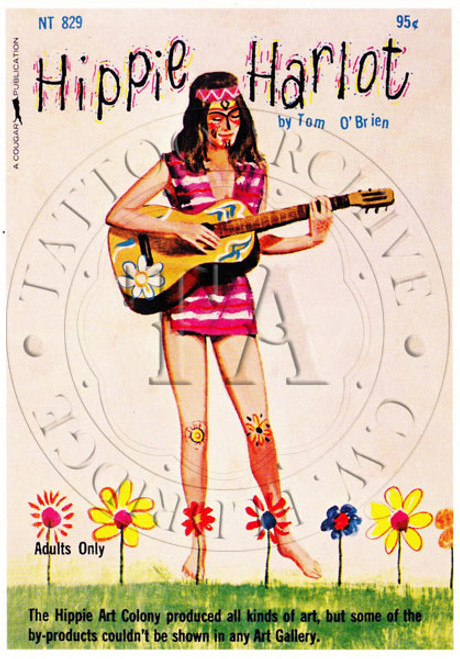 Hippie Harlot Postcard