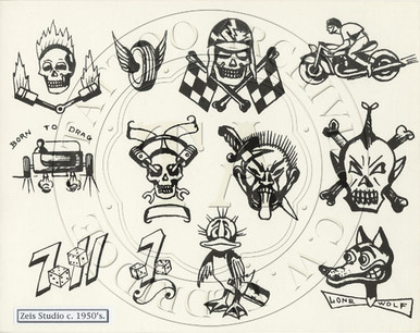 Milton Zeis Flash - Hot Rod - Tattoo Archive