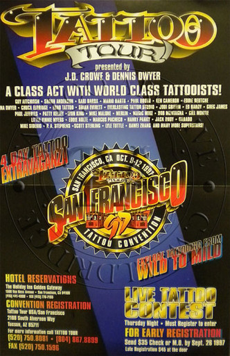 Tattoo Tour Poster - 1997 - Tattoo Archive
