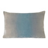 Robin's Egg Ombre Velvet Lumbar Pillow By Kevin O'Brien Studio