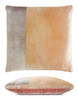 Mango Color Block Velvet 22" Sq. Pillow by Kevin O'Brien Studio