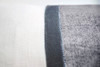 White Grey Linen Stripe Oblong 12' x 24" Pillow detail