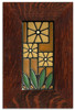 Framed Primerose Dark Oak Tile by Motawi