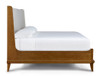 Martine Stickley Bed with Upholstered Headboard side