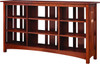 Stickley Slatted-Back Bookcase with Six Shelves