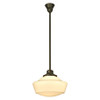 Schoolhouse Stem Hung Pendant with traditional shade 29944