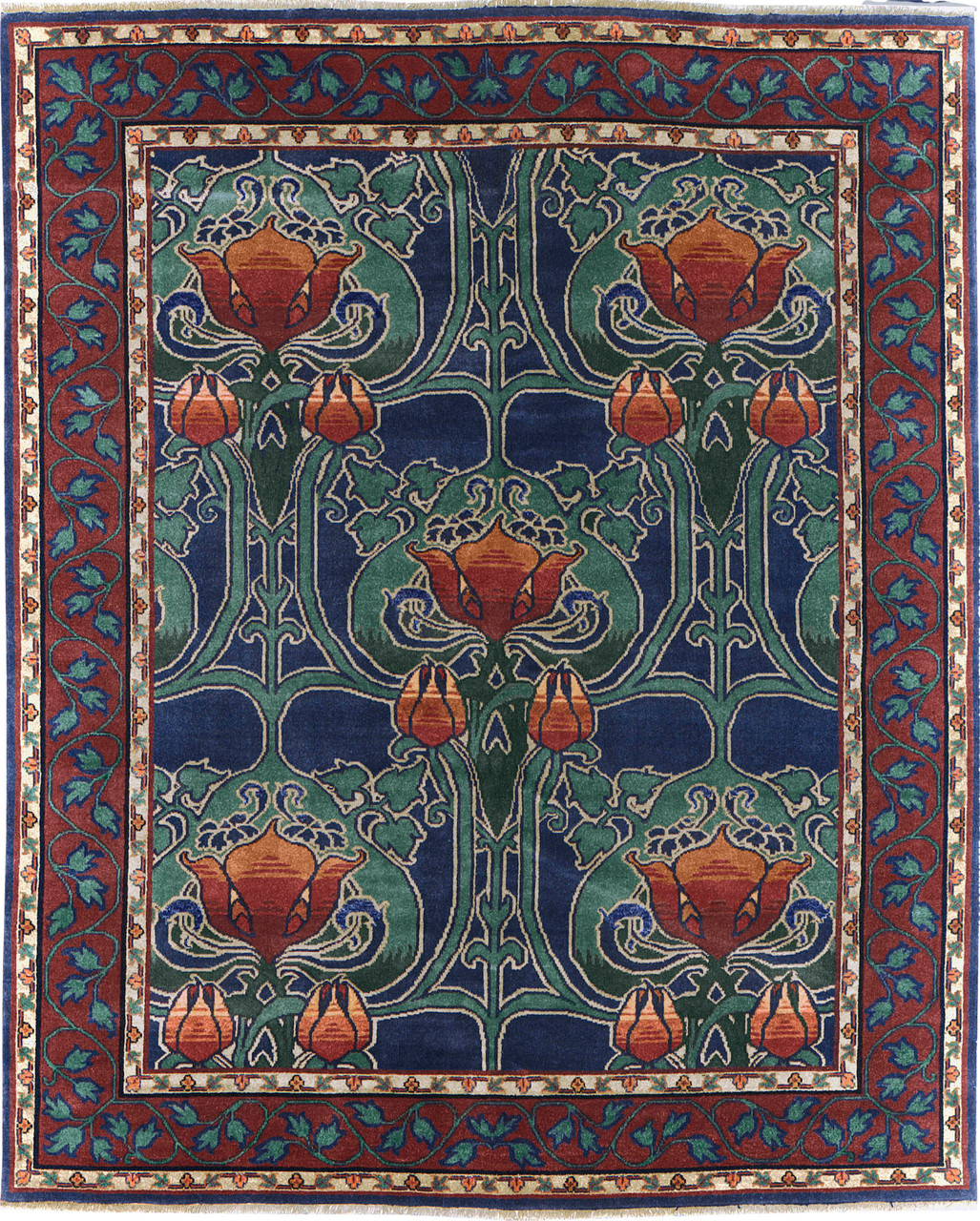 ✦vintage rug✦　138cm×70cm　インド産　ダブルノット The McMurdoch hand knotted Rug PC-38B