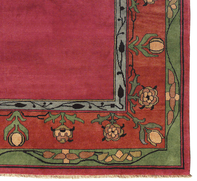 The Voysey Border Rug PC-8A - The Mission Motif