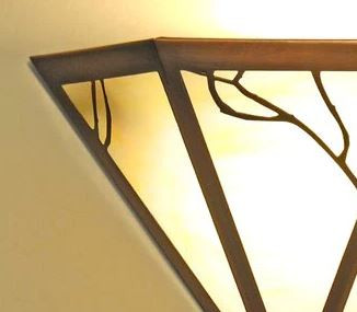 Triangular Sconce Art Nouveau Design