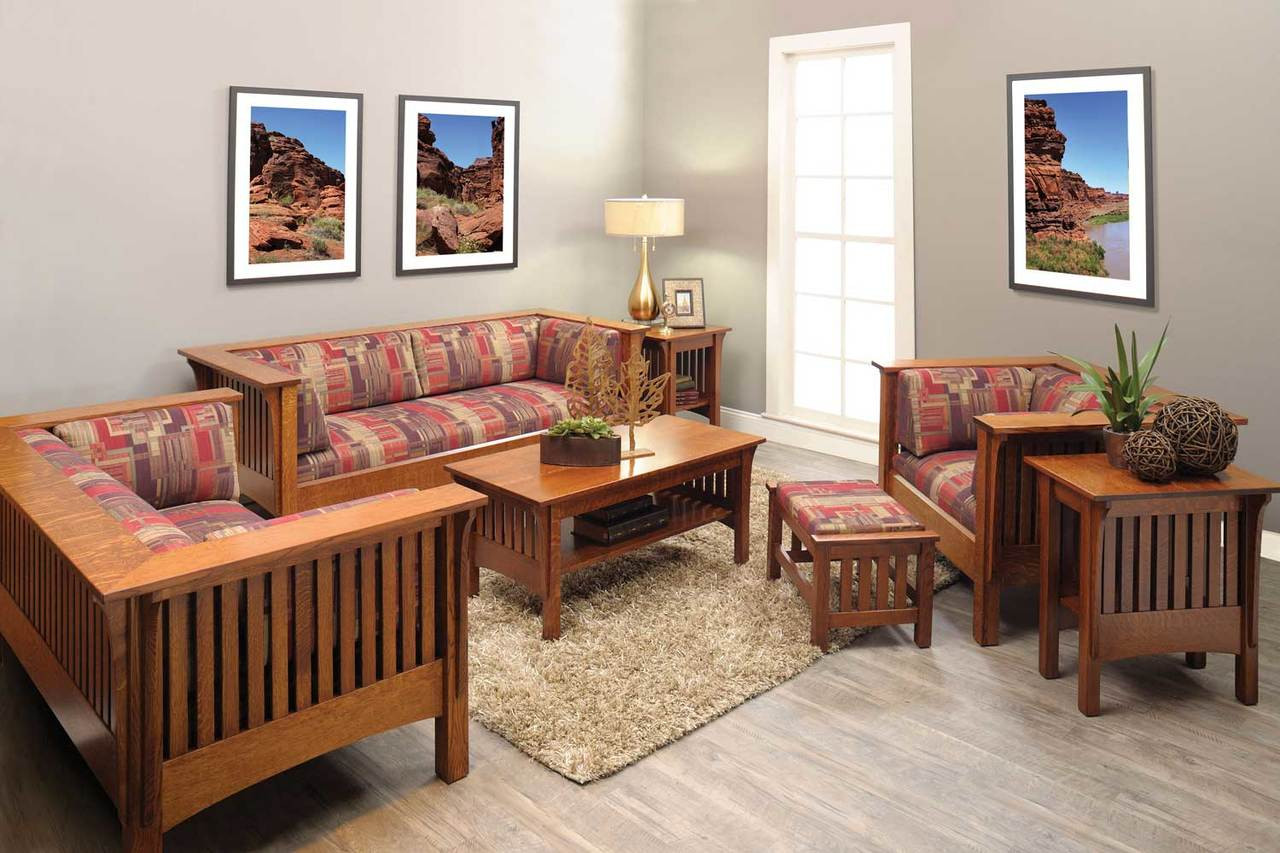 mission living room furniture sets