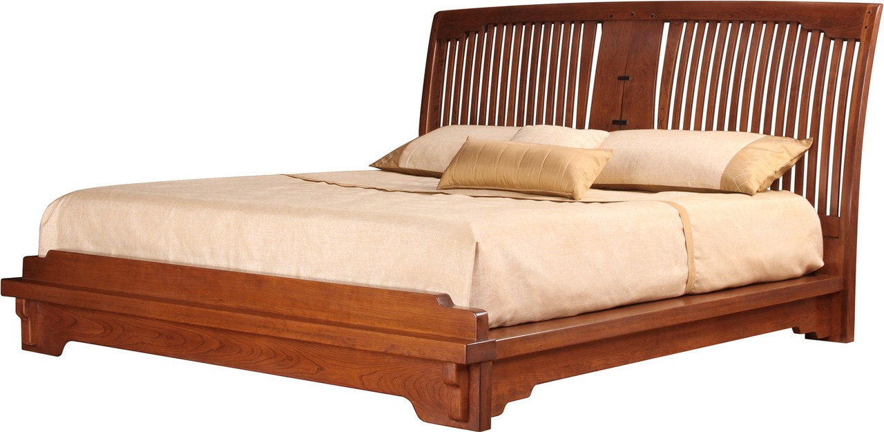 Oak Knoll Spindle Platform Bed by Stickley