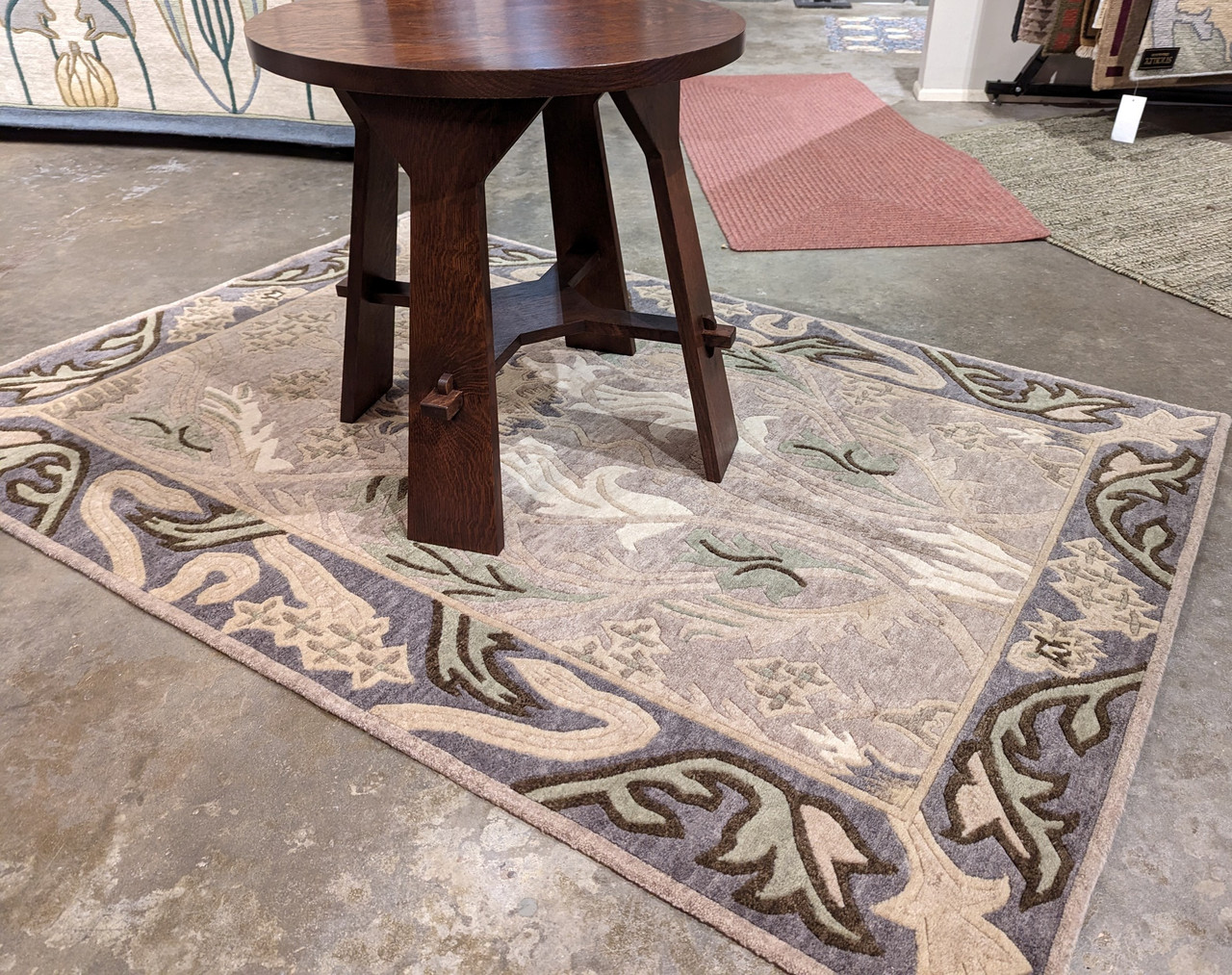 English Garden Silver Stickley Rug ( RU1015)