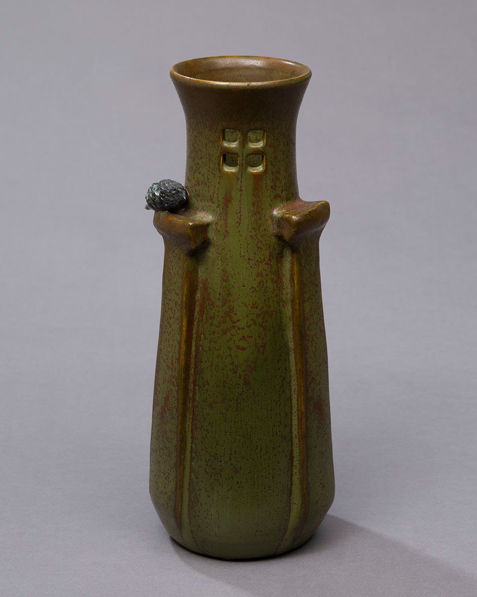 Bungalow Crow Pottery Vase by Ephraim Pottery