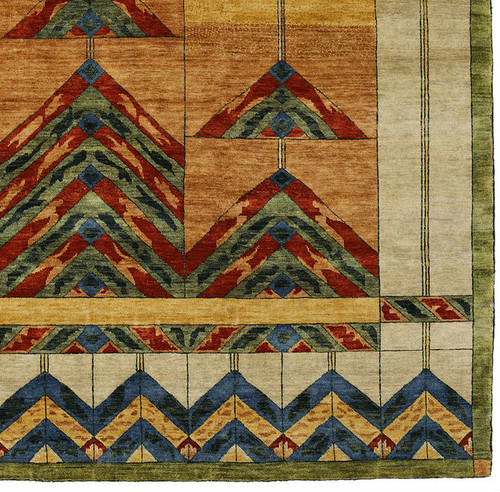 Stained Glass Gold Rug PC-51A