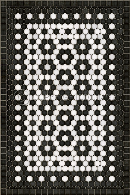 33073 Mosaic C Catherine St 20 X 30 Vinyl Floor Cloth