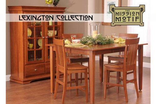 Lexington Dining Room Counter High Table And Four Counter High