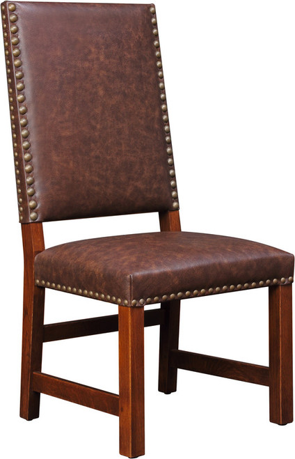 Tall-Back Upholstered Side Chair by Stickley