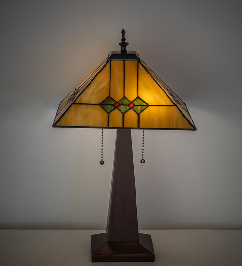 24" High Martini Mission Table Lamp
