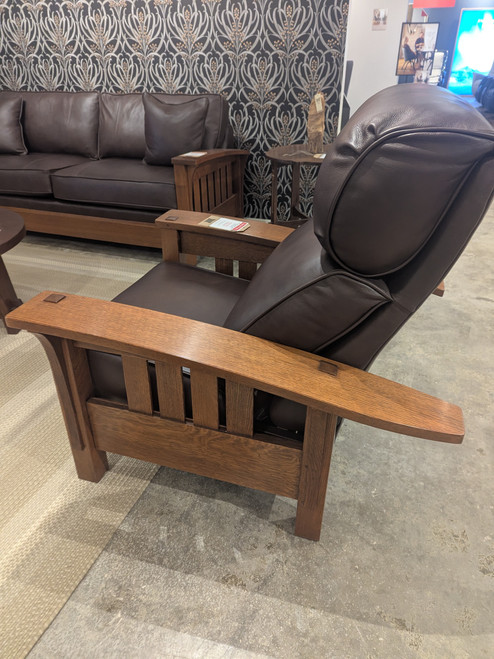 Bustle Back Bow Arm Morris Manual Recliner by Stickley