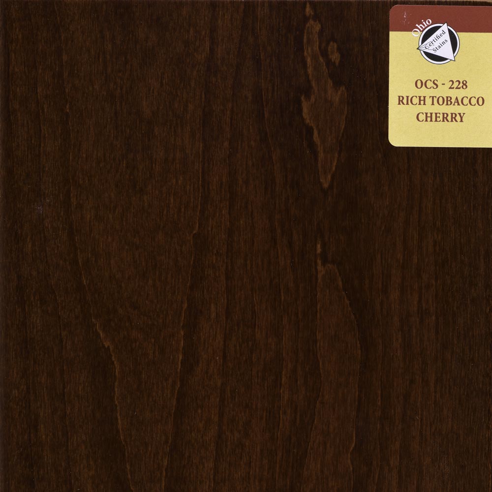 dark tobacco wood stain OCS 228 Rich Tobacco Cherry Stain
