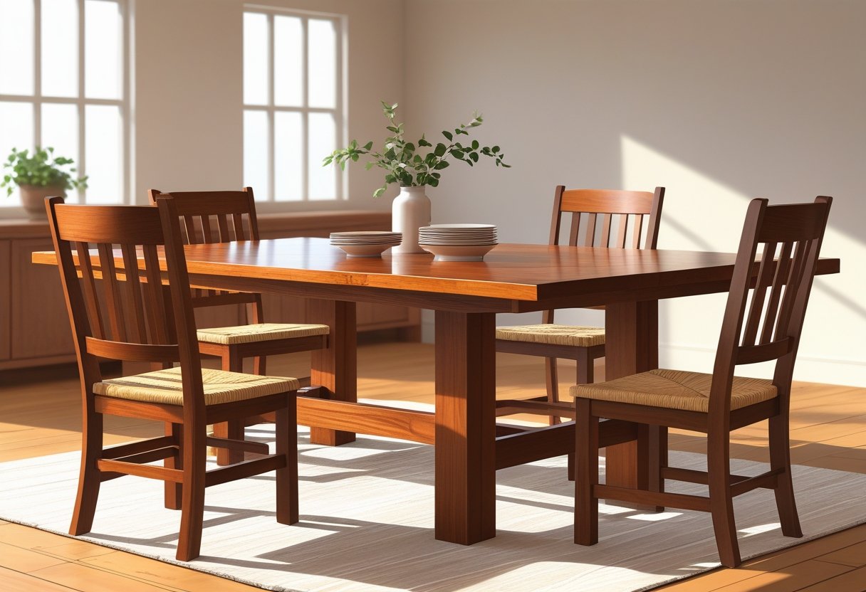 Amish Made Dining Room Tables and Chairs: Craftsmanship and Durability