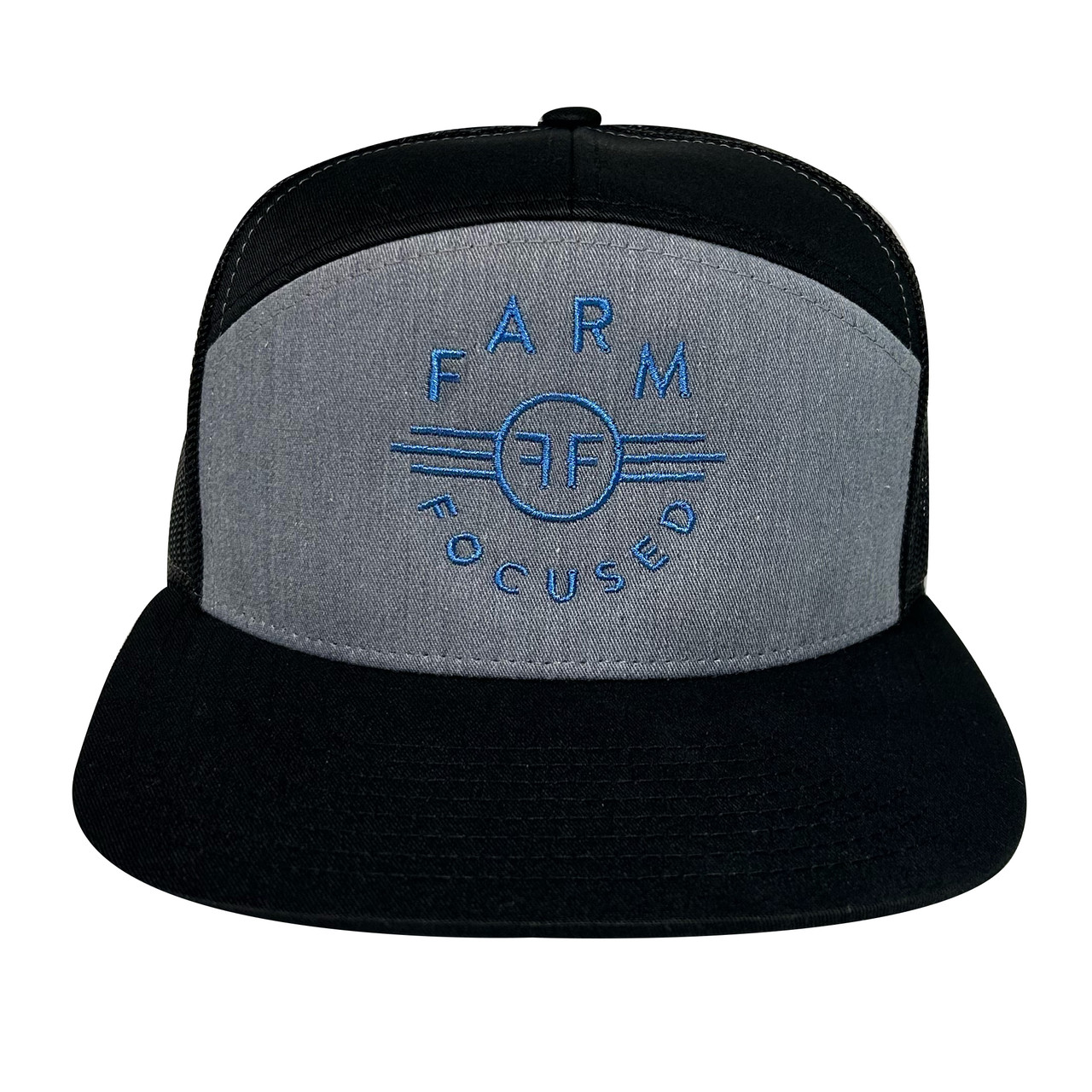 Farm Focused Vintage Logo Hat- Black/Grey - Farm Focused