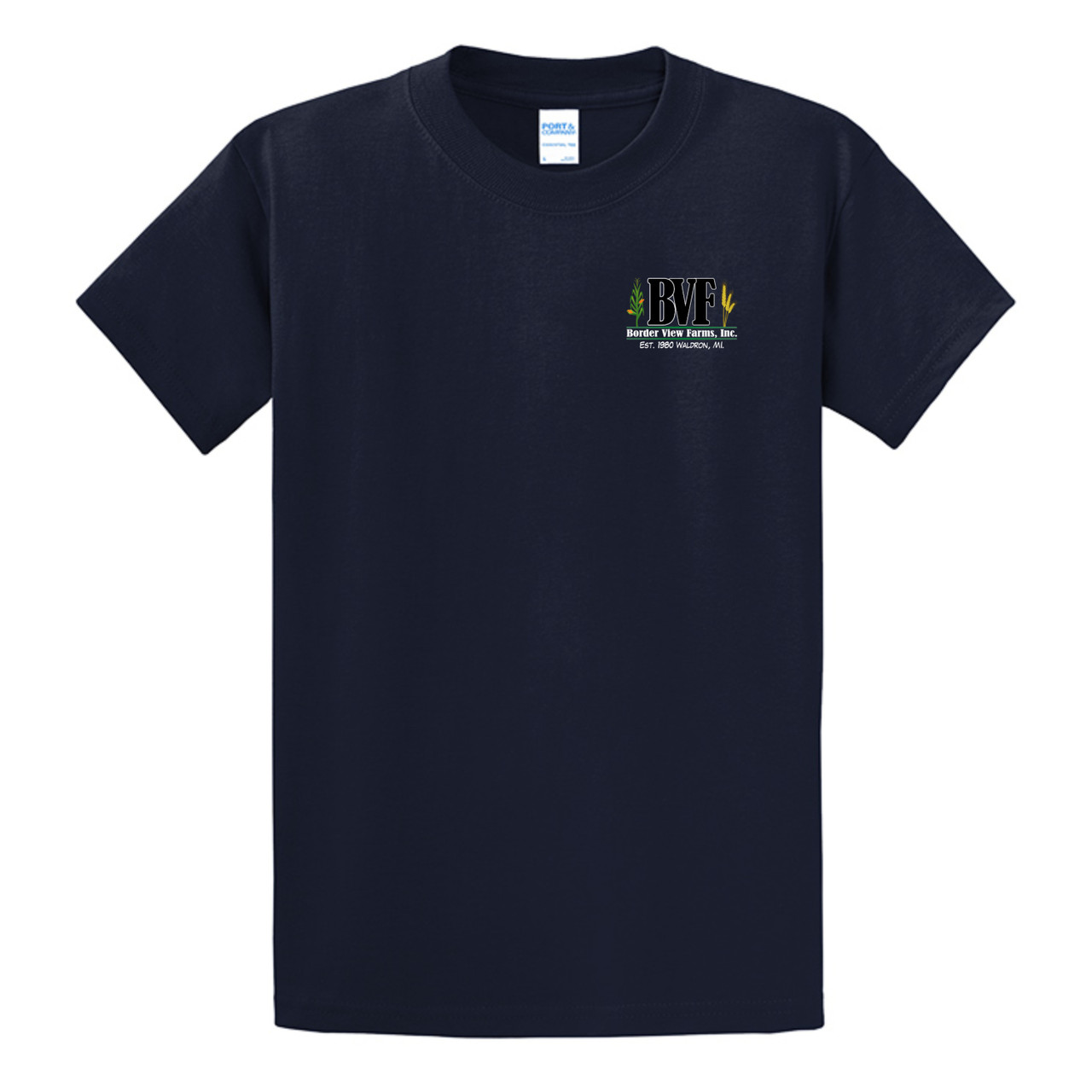 TALL) Border View Farms Logo Tee - Farm Focused