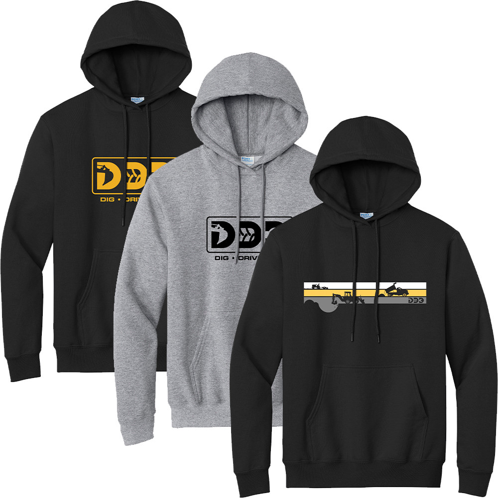 TALL) Dig Drive DIY Hoodies - Farm Focused