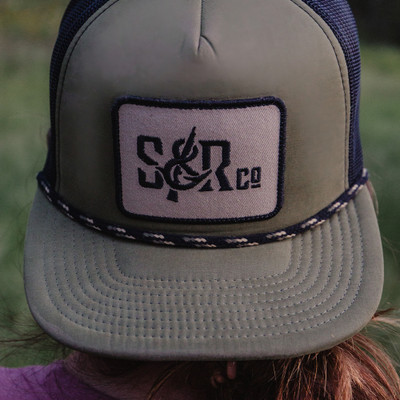 Vintage Flat Bill Logo Patch Hat