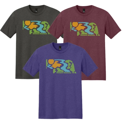 Nebraska State Shape Tee